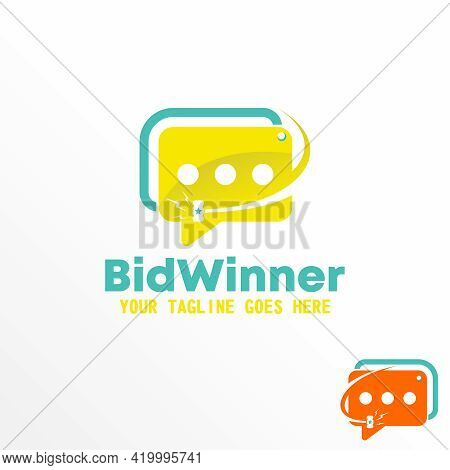 Conversation Logo Free Vector Stock. Hammer Abstract Design Concept. Can Be Used As A Symbol Related