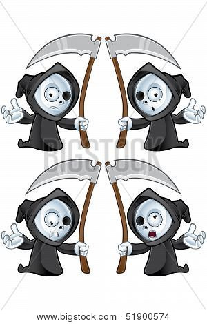 Cute Grim Reaper character