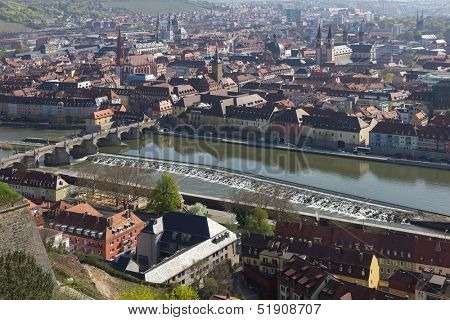View of Wurzburg, Germany.