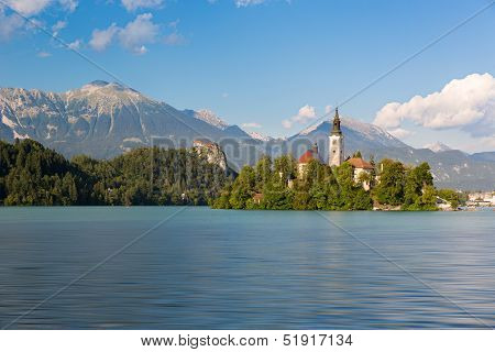 Lake Bled With Bled Island, Slovenia