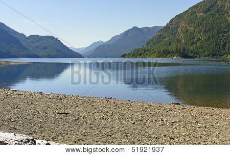 Mountain Lake On A Sunny Day