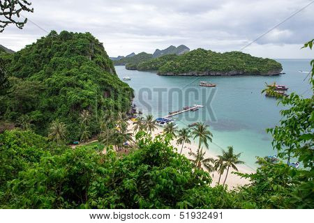 Angthong national marine park close to Koh Samui, Thailand