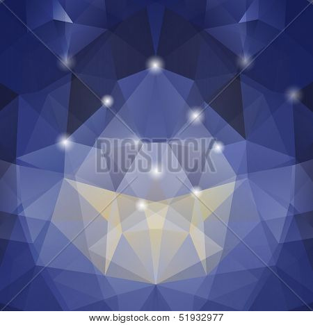 Colorful mosaic triangle background
