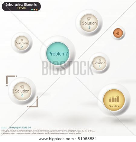 Modern infographics options banner.