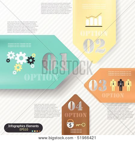 Modern infographics options banner