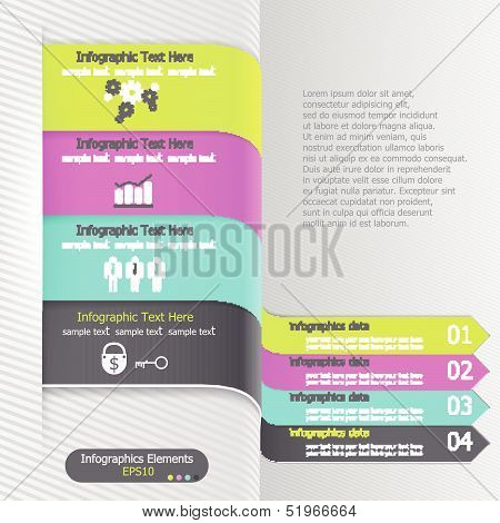 Modern infographics options banner