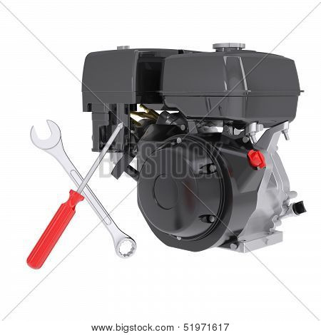 Small engine and instruments