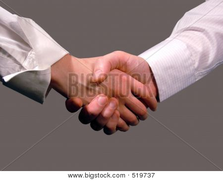 Handshake firmy, kobieta i mężczyzna