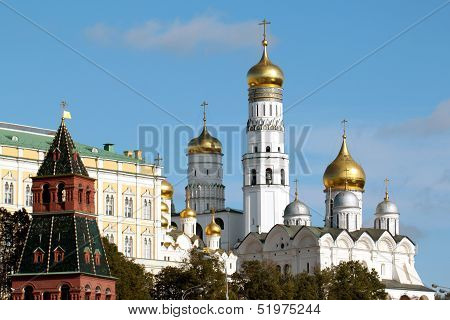 Moscow Kremlin View From The Bell Tower Of Ivan The Great