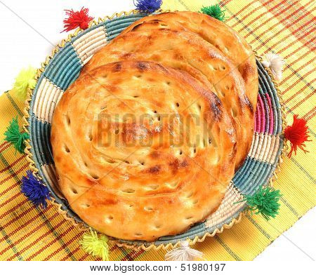 Lacha Paratha on Traditional Indian Dish