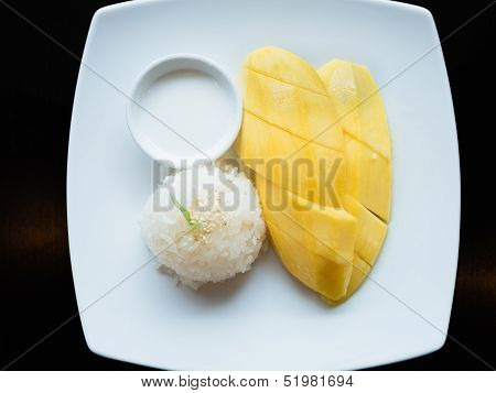 Mango Sticky Rice, Thai Dessert
