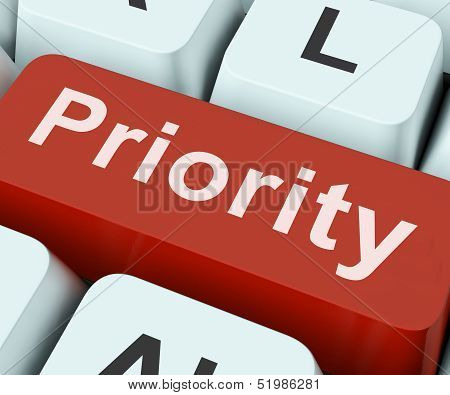 Priority Key Means Greater Importance Or Primacy