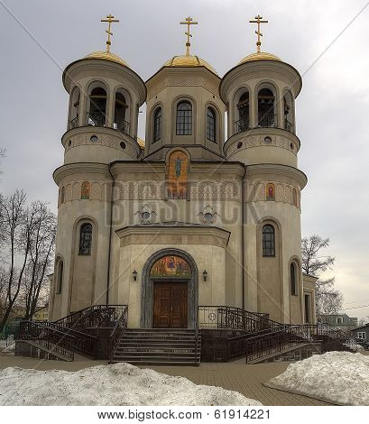 Ascension Cathedral in Zvenigorod, the Moscow region