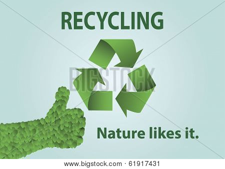 Recycling.Nature likes it.