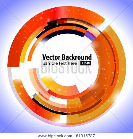 Abstract Modern Technology Circle