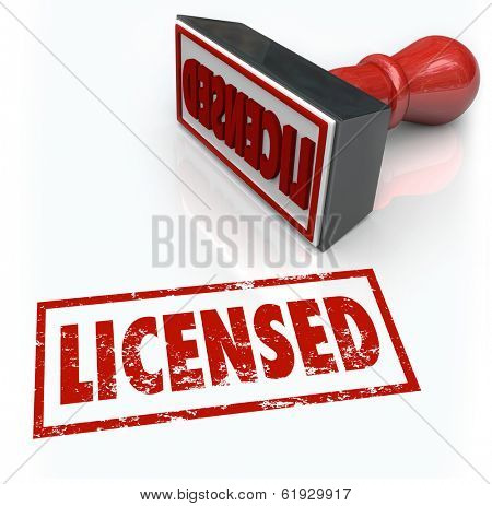 Licensed Stamp Official Approved Authorization