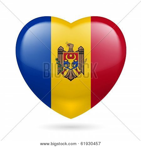 Heart icon of Moldova