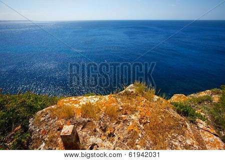 Cala Macarella Ciudadela Menorca turquoise Mediterranean sea in Balearic islands