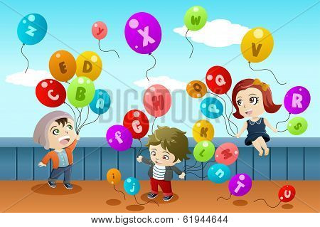 Kids Learning Alphabets