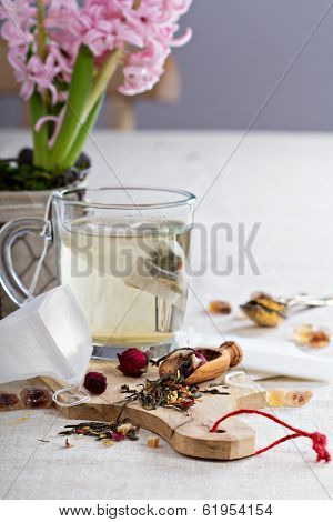 Making tea with teabags