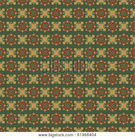 Vintage Seamless Ethnic Art Background Retro Colors