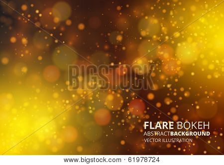 Vector abstract fire bokeh background