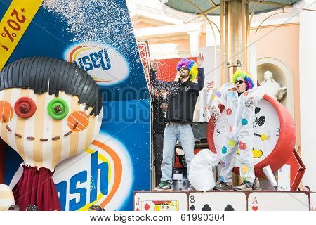 Costumed People In Carnival
