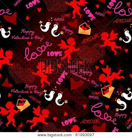 Love seamless pattern.