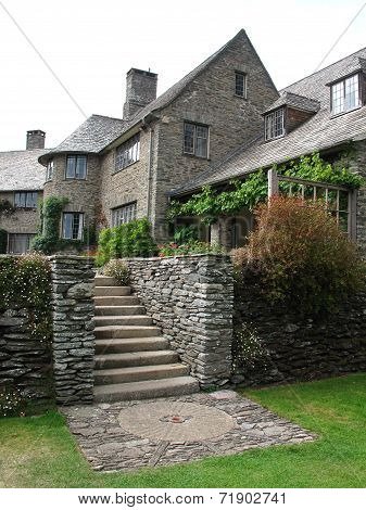 Garden And Steps Leading To A House