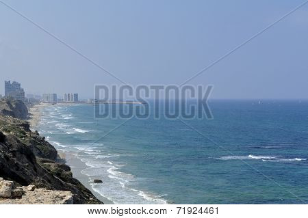 Mediterranean Coast Near Tel Aviv.