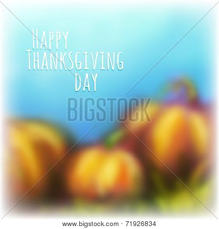 Vector autumn background for Thanksgiving Day