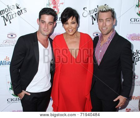 LOS ANGELES - SEP 13:  Kris Jenner, Lance Bass at the 2014 Brent Shapiro Foundation Summer Spectacular at Private Residence on September 13, 2014 in Beverly Hills, CA