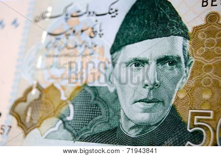 Muhammad Ali Jinnah on banknote