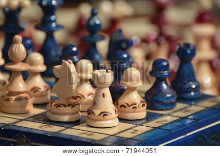 Chess Figures On Board