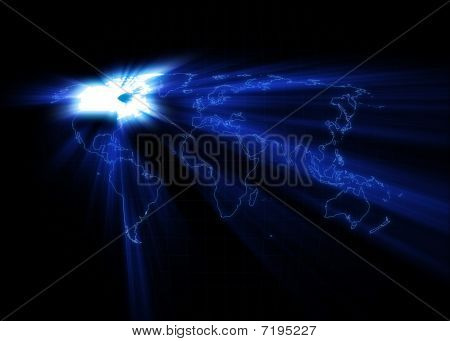World Map - Canada