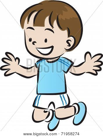 boyl jumping