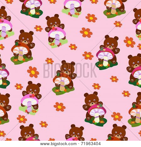 Children seamless Bears for girls