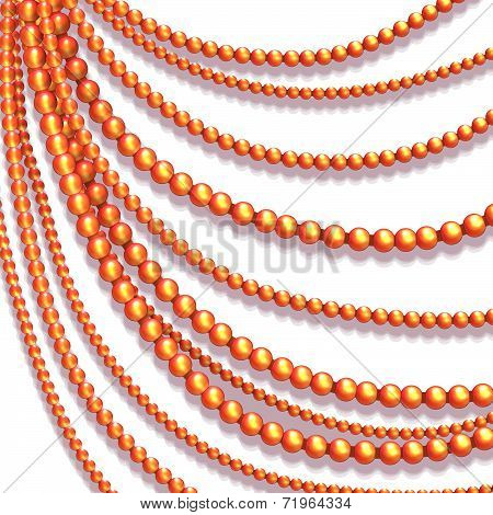 Vector abstract background with colored beads