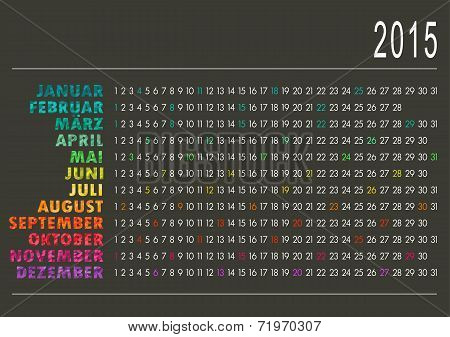 Calendar 2015