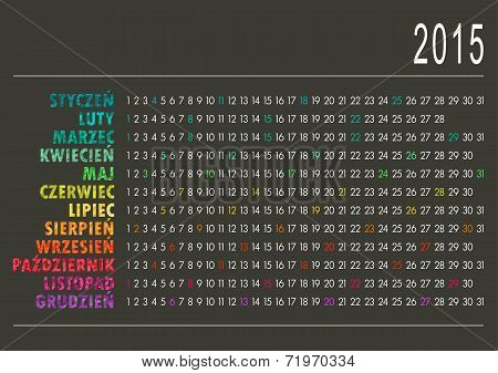 Calendar 2015