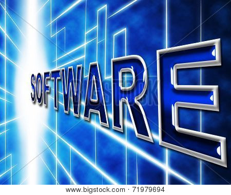 Technology Software Represents Application Program And Freeware