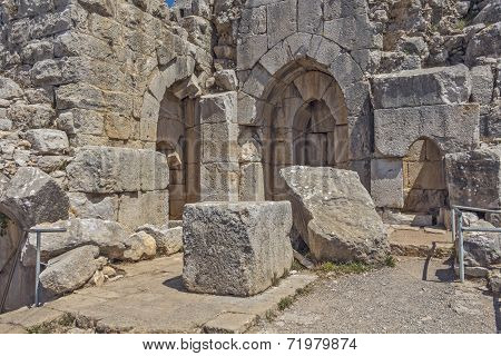 Ancient fortress in Israel Nimrod.