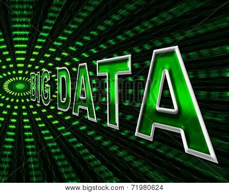Big Data Shows Info Bytes And Byte