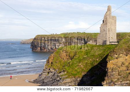 Castle Beach And Cliffs In Ballybunion