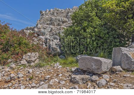 Ancient fortress in Israel Nimrod.
