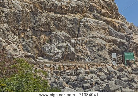 Ancient fortress in Israel Nimrod.