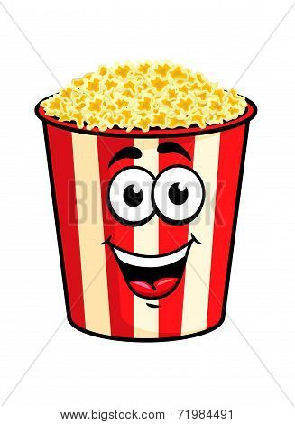 Cartoon popcorn character