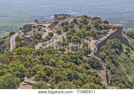 Ancient fortress in Israel Nimrod.