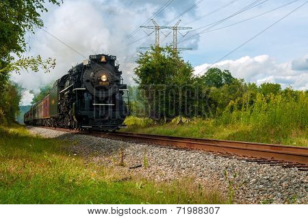 Thundering Steam Train