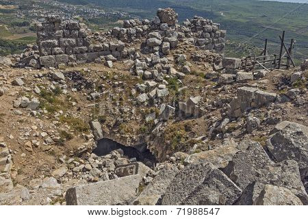Ancient fortress in Israel Nimrod.